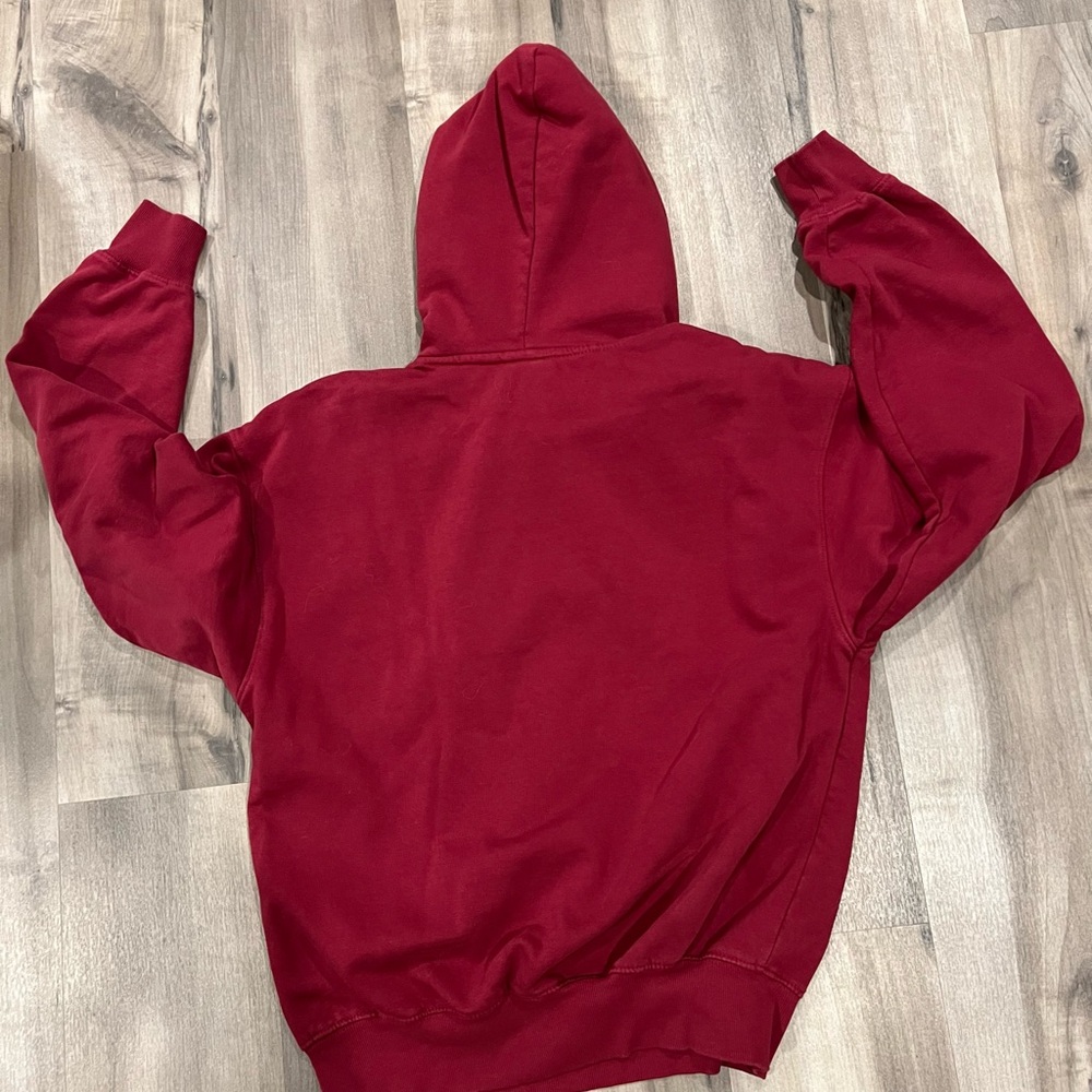 The North Face Men's Red Long Sleeve Pullover Hoodie Sweatshirt Size Small - Picture 2 of 5